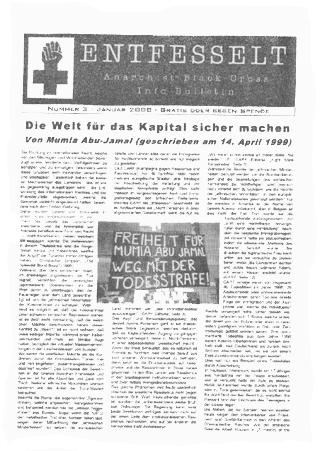 Titelseite Entfesselt, Nr.3 (Januar 2000)